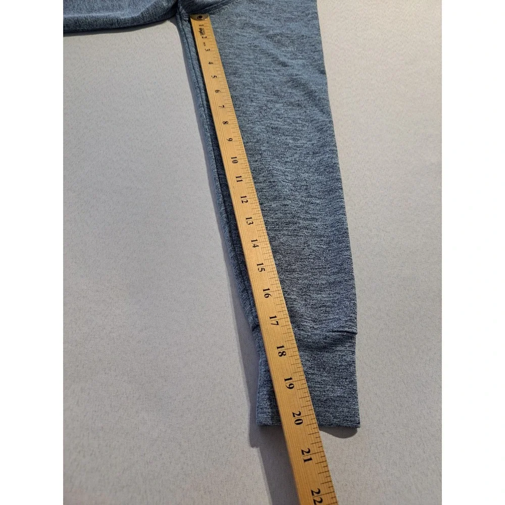 The North Face Summit Series Blue Heather Full Zip Hoodie Mens Medium Raglan - Picture 7 of 7